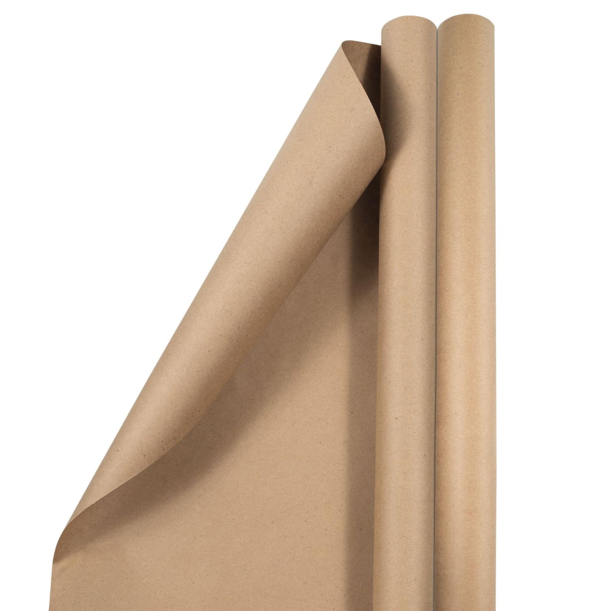 JAM Paper Brown Kraft Gift Wrap, 2ct.